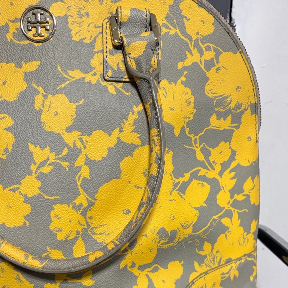 Tory Burch Yellow Dome Floral Satchel - Picture 4 of 16